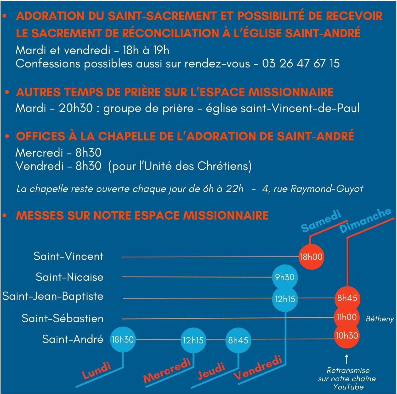 Horaires Et Lieux Des Messes Et Offices