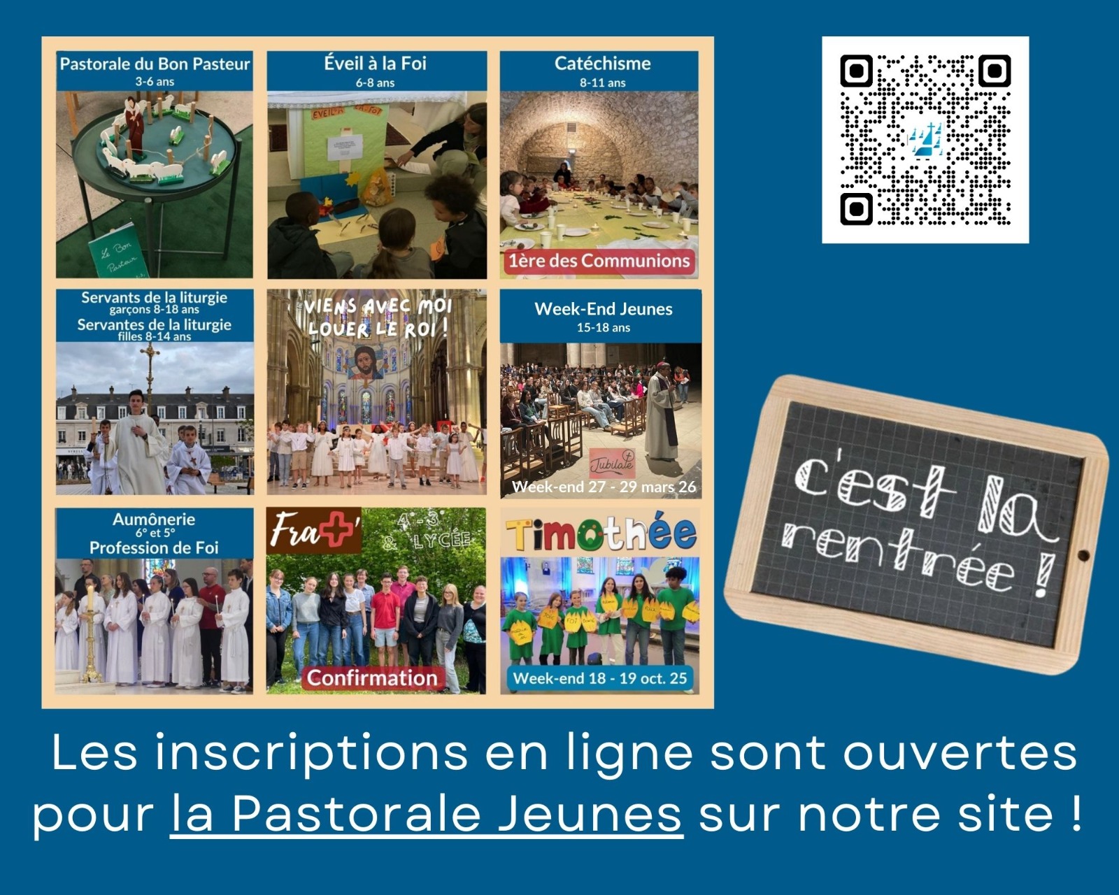 Inscriptions Pastorale des jeunes 2026-2027